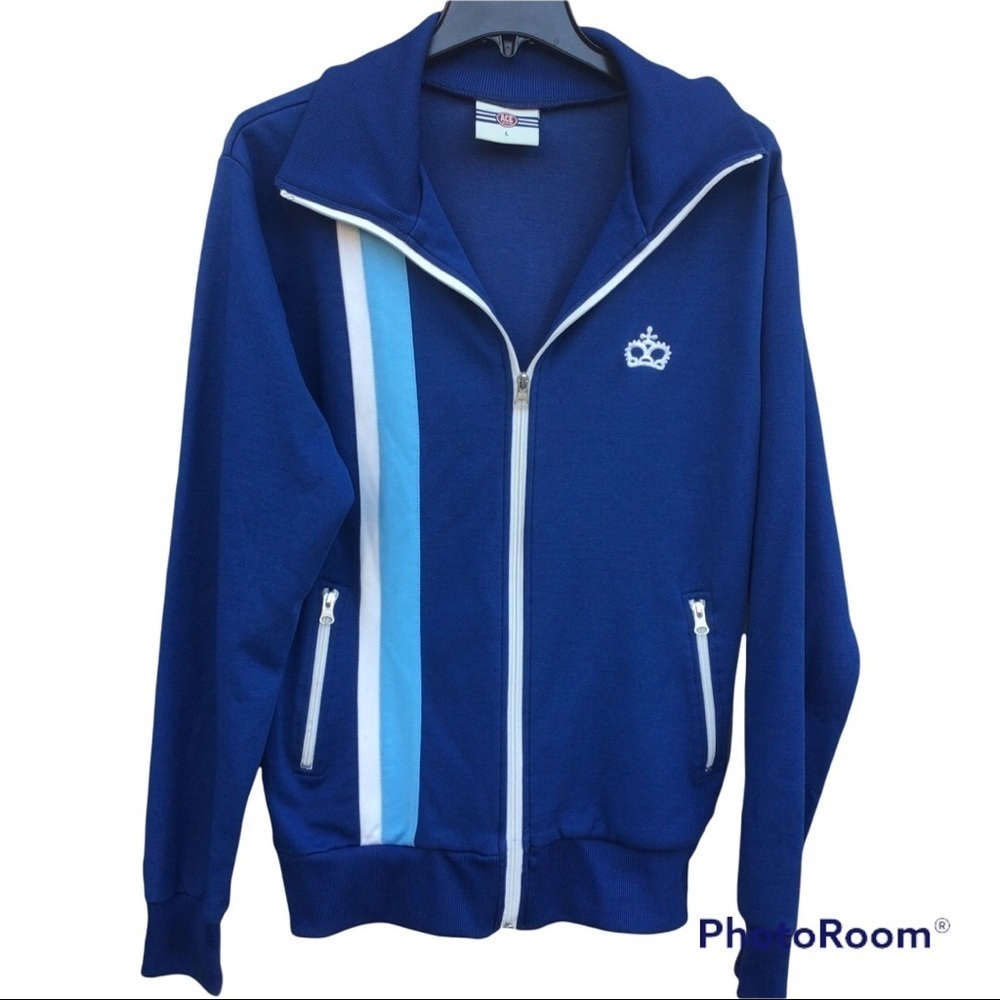 Blue Zip up Mens Jacket